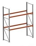  Meta Palettenregal - Schwerlastregal - 3300x2700x1100 mm Fachlast 2405 Kg - 3 Ebenen - 9 Stellplätze