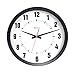 Westclox Wall Clock 14" Dia. White Quartz Analog Movement Black Case