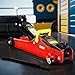 Floor Jack, Low Profile Steel Heavy Duty Hydraulic Trolley Racing Car Jack with Single Piston Quick Lift Pump, 2 Ton (4000 lbs) Capacity, Lifting Range 3.3