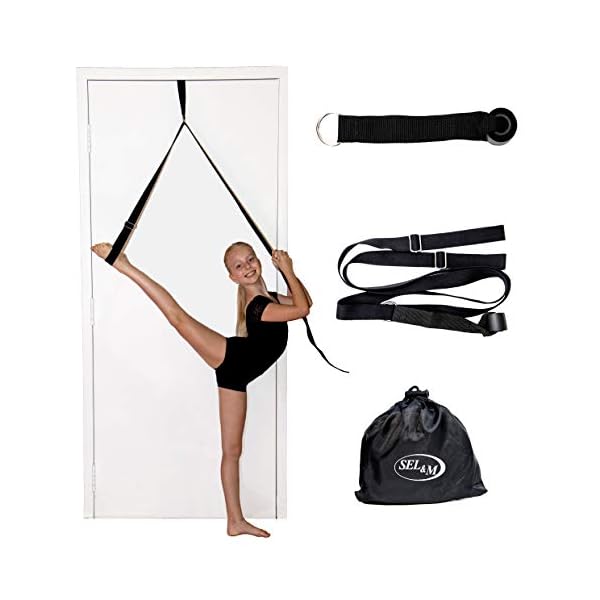 SELM-Leg-Stretching-Strap--Easy-to-Use-Ballet-Stretch-Band-Great-Dance-Equipment-Gymnastics-Leg-Stretcher-Door-Stretch-Strap-for-Flexibility-Improvement SEL&M Leg Stretching Strap – Easy to Use Ballet Stretch Band - Great Dance Equipment, Gymnastics Leg Stretcher, Door Stretch Strap for Flexibility Improvement.