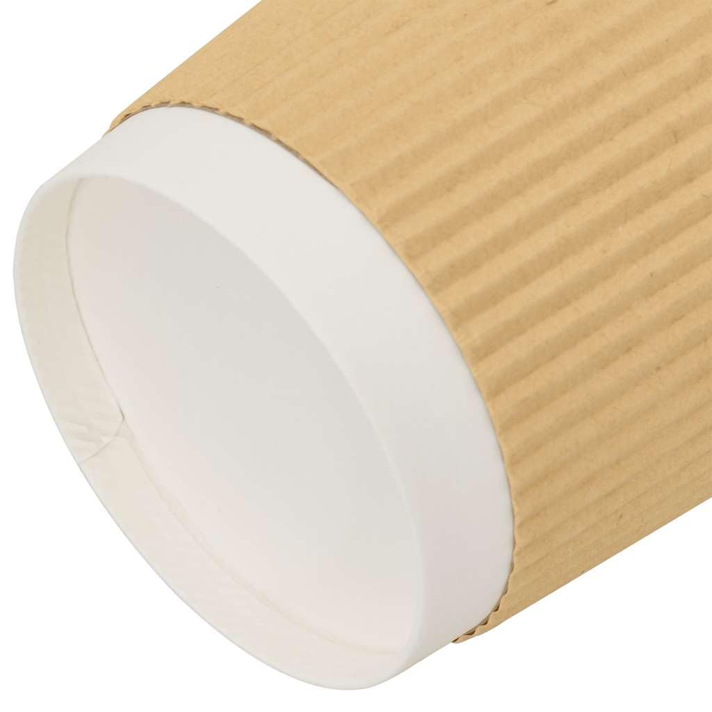 vidaXL Tazas de café de papel 500 uds 16oz 400ml marrón