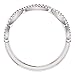 0.49 ct Ladies Round Cut Diamond Infinity-Style Beaded Anniversary Band in Platinum In Size 15.5