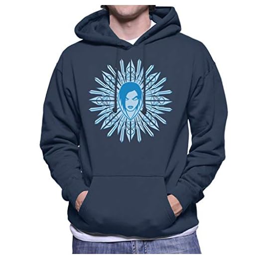 Marvel Christmas Guardians of The Galaxy Gamora Snowflake Design Men's Hooded Sweatshirt