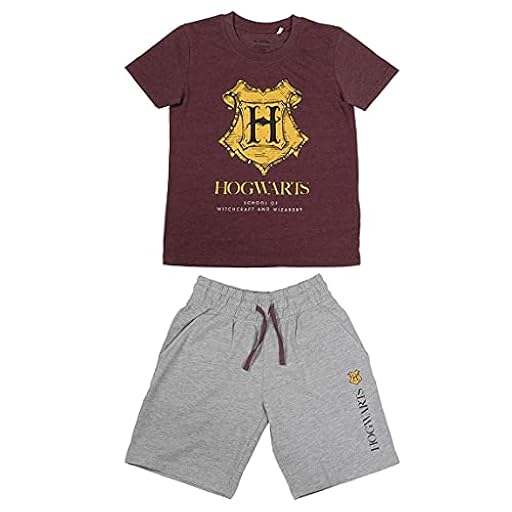 CERDÁ LIFE´S LITTLE MOMENTS Conjunto Camiseta y Pantalón Corto Niño de Harry Potter-Licencia Oficial Warner Bros, Rojo, Estándar para Niños | Ya disponible en tu tienda friki favorita! En mundofriki.es!