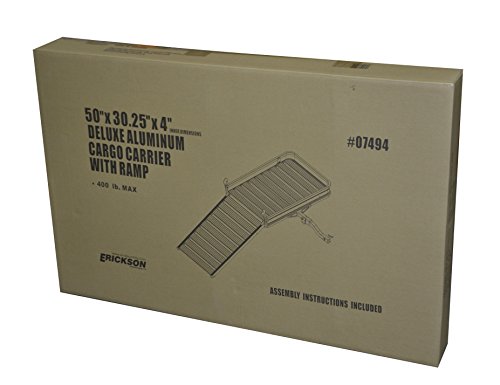 Erickson 07494 Aluminum Mobility Carrier (400 lb Rated, 50" x 30.2"), 1 Pack