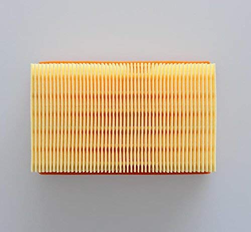 SET – 1x Flachfaltenfilter für KÄRCHER - ersetzt Original Filter wie 2.863-005.0 für MV 4 5 6 P Premium (MV4, MV 4 Premium/Car Kit) & 10x Staubsaugerbeutel wie 2.863-006.0