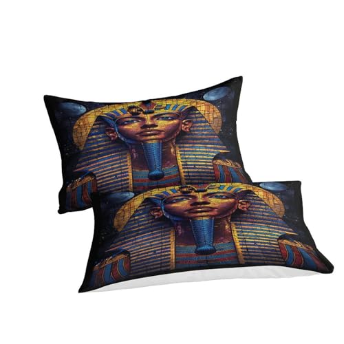 Housse de couette pharaon 220 x 240 cm en microfibre chic - 5