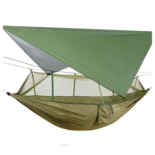 ELEOPTION Amaca da Campeggio con zanzariera e tarp