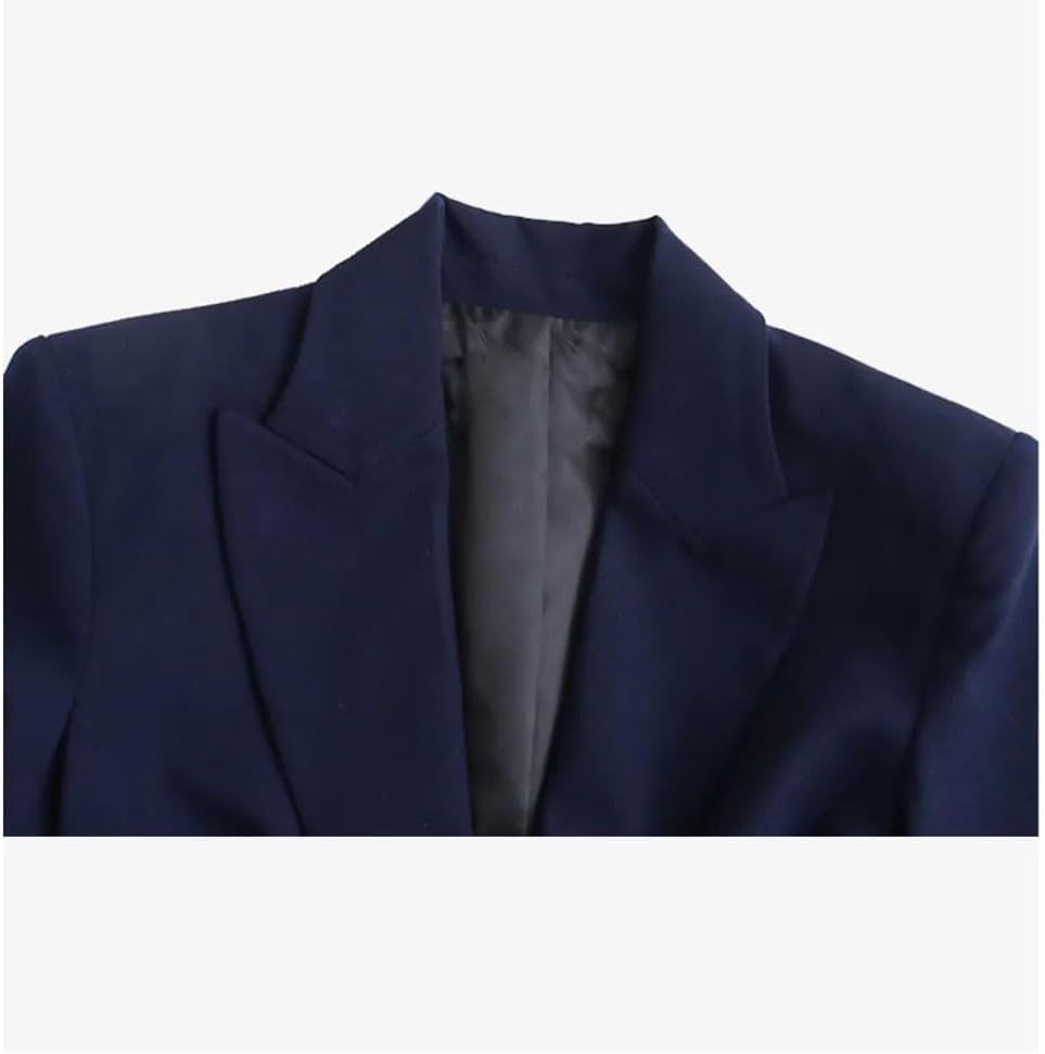 Suit Suit Female Autumn Winter British Wind High Sense of Fashion Temperament Women Dress Small Suit(Medium)