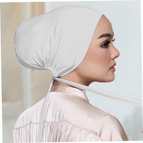 Hijab Undercap Antideslizante pañuelo interior ajustable transpirable gorro mujer 3