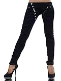 Zustand: NEU Damen Jeans Hose Boyfriend Damenjeans Harem Baggy Chino Haremshose L368, Farben:Schwarz, Größen:34 (XS)