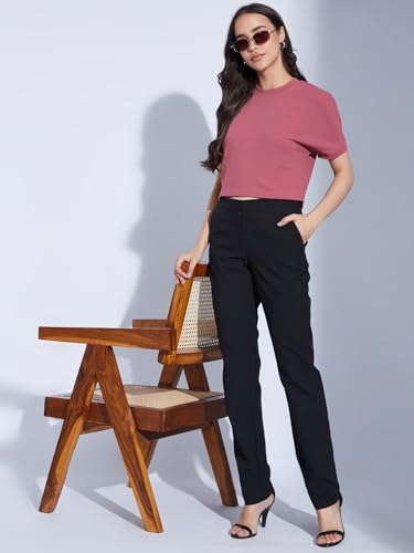 Image of Selvia Women's Textured Lycra Solid Top