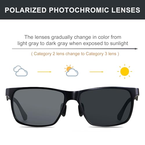 Carbon Fiber Sunglasses for Men Polarized Ultralight Classic Square Sun Glasses Driving Fishing Golf2