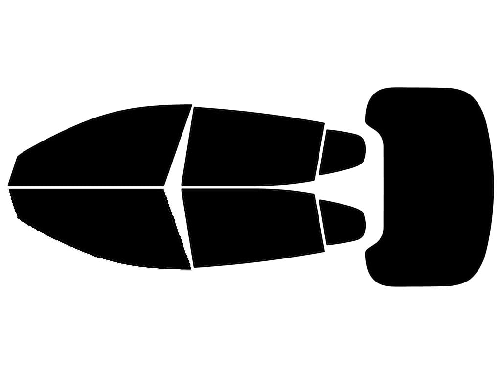 Rvinyl Window Tint Kit Compatible with Kia Stinger 2018-2023 - Complete Precut Kit - 5%