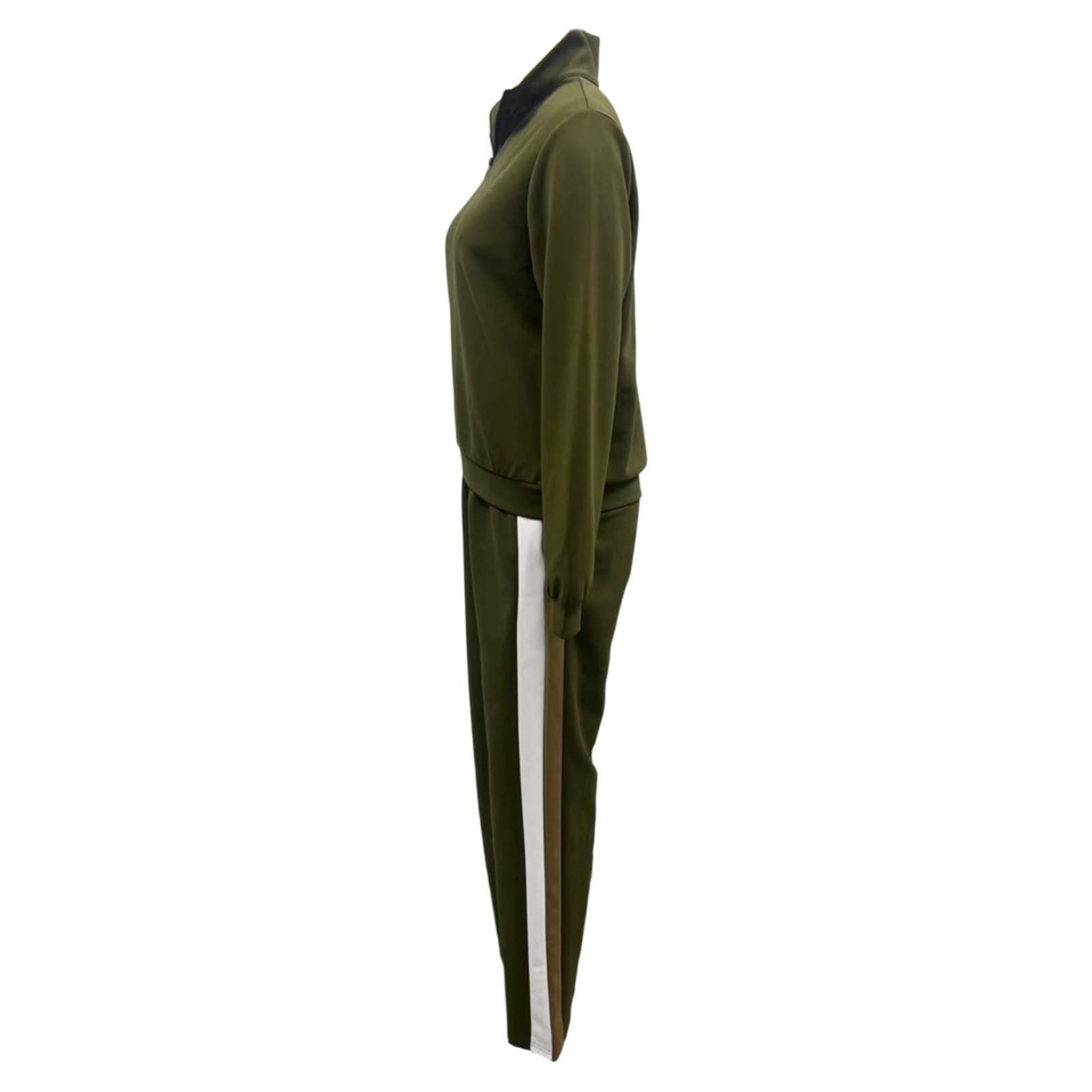 Conjunto Deportivo Urbano de Dos Piezas con Capucha y Cremallera Pantalones Holgados para Mujer Otoño Invierno