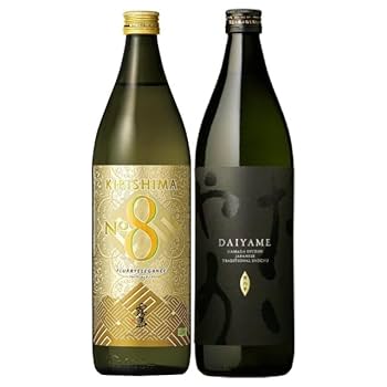 Amazon.co.jp: 香る芋焼酎セット 霧島No.8・だいやめ 25度 900ml