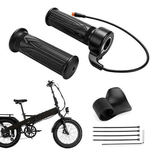 Image of Ebike Full Throttle for Lectric XP4 /XP 3.0 /XP Lite /Xpedition, 12V-72V 3 Pin Waterproof Connector, Right Hand Twist Throttle for Lectric XP4 Ebike Plug & Play, Electric Bike Throttle Replacement