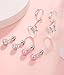 Surgical Stainless Steel Hypoallergenic Stud Hoop Earrings for Girls Women Screw Back Earrings Kids Teens Jewelry