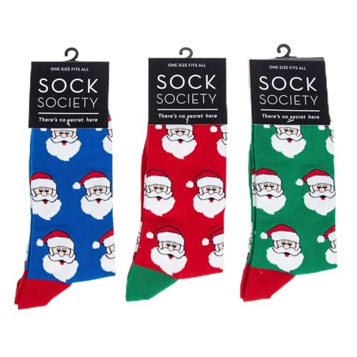Chaussettes de Noël coton Sock Society pour éviter les pieds froids avec humour