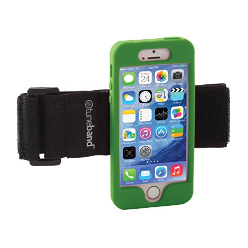 TuneBand for iPhone SE/iPhone 5S, Premium Sports Armband with Two Straps and Two Screen Protectors, Green