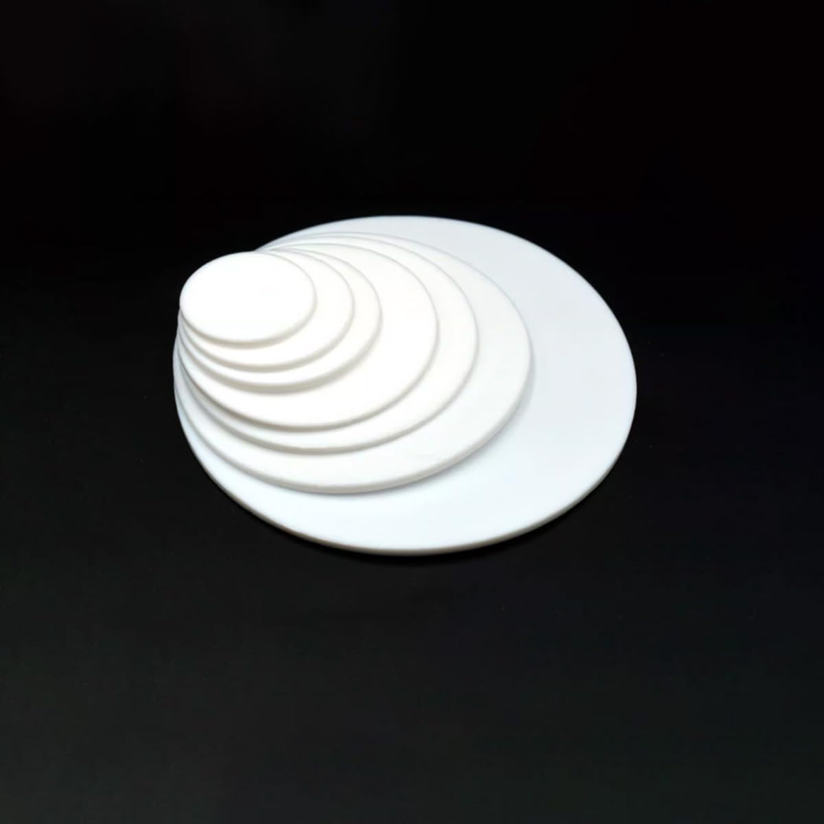 Arandelas planas de goma, 10 juntas redondas de disco sólido de PTFE, junta ciega de plástico King, almohadillas de PTFE de 0,5-5 mm de espesor, amortiguación sellada de PTFE.(65x4mm)