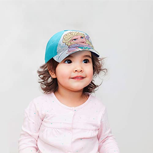 Image of Disney Frozen Kids Baseball Cap Adjustable Hat for Elsa Girls and Anna Age 4-7 Years