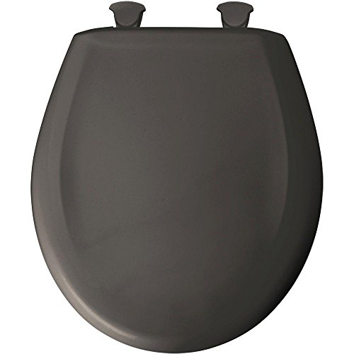 Bemis 7B200SLOWT 200SLOWT 042 Lift-Off Plastic Round Slow-Close Toilet Seat, Thunder