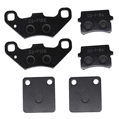 USPEEDA Front Rear Brake Pad Set for Hammerhead 150cc Go Karts GL150 GT150 GTS150 SS150