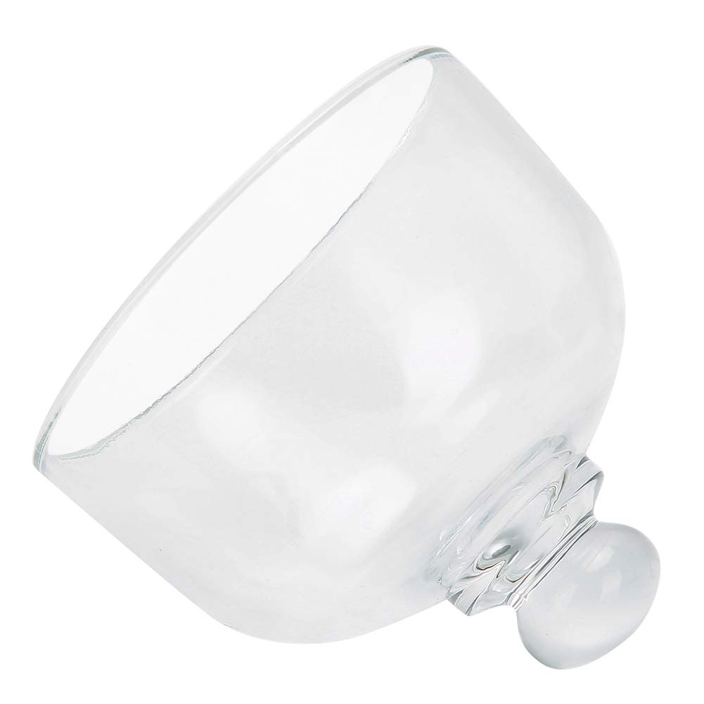 Glass Dust Cover Transparent Ornaments Decoration Collection Handle Carry for Gifts Home Craft