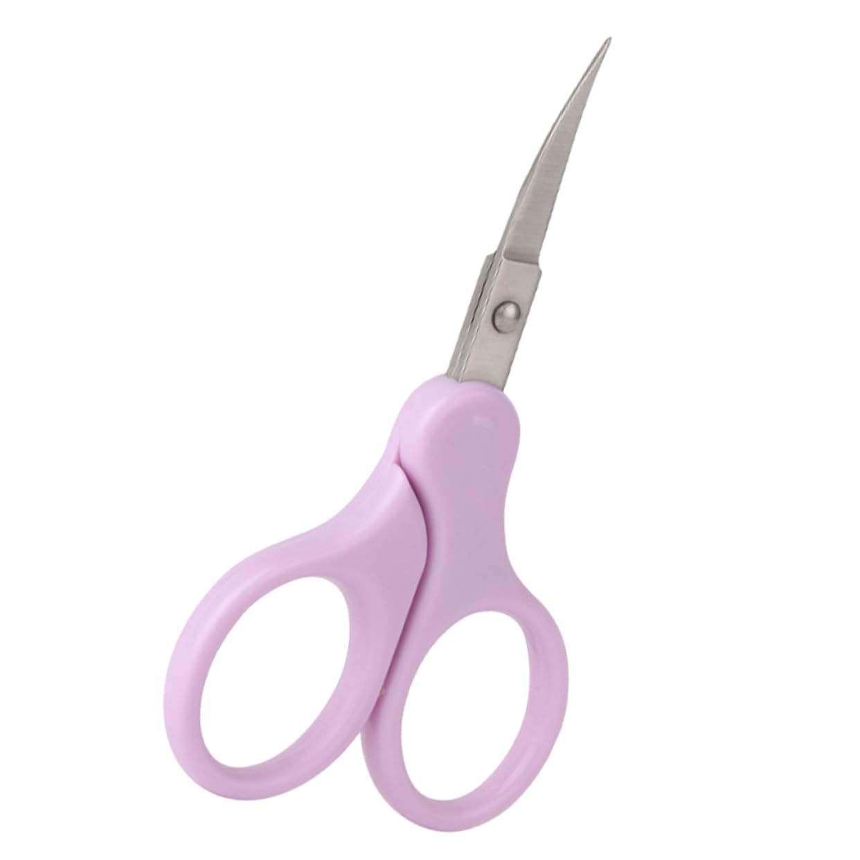 FOYTOKI Eyebrow Scissors Mini Beauty Scissors Stainless Steel Brow Trimmer Nose Hair Shears