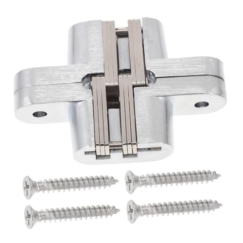 LIFKOME 可能ステンレス製自動閉鎖ドアヒンジ 無音防錆機能付き 隠し型ドア用耐久折りたたみ蝶番 家用業務用