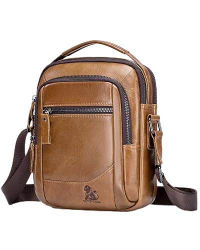 Sac à bandoulière en cuir haut de gamme pour homme au design chic