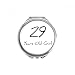 29 years old Girl Age Hand Compact Mirror Round Portable Pocket Glass