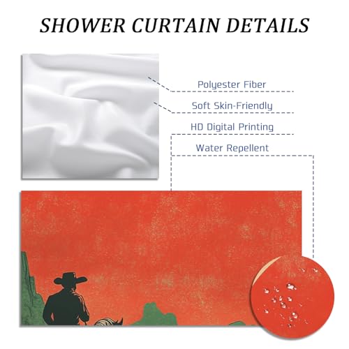 Accessoires de salle de bain panoramiques sud-ouest cowboy