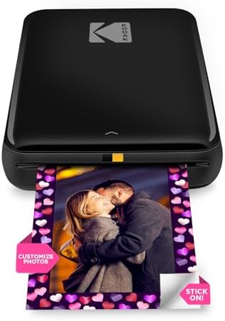 Bild 15 - KODAK Step Sofort-Smartphone-Fotodrucker - Tragbarer Mini-Farb-Mobilfotodrucker - Zink 2x3” Klebefotos - Bluetooth-kompatibel mit iOS- & Android-Geräten - Spaßige Bearbeitungs-App - Weiß