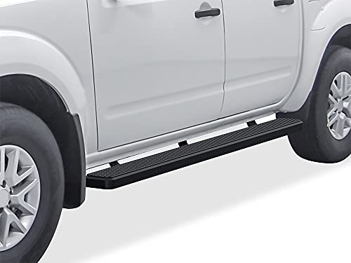 APS iBoard (Black Powder Coated 6 inches) Running Boards Nerf Bars Side Steps Step Rails Compatible with Nissan Frontier 2005-2022 Crew Cab