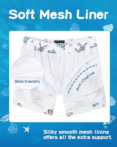 Image of SURF CUZ Boys Swim Trunks Toddler Swim Shorts UPF 50+ Bathing Suit for Boy Swimsuit Quick Dry Mesh Beach Boardshorts Swimwear