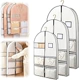 Platzsparender Kleidersack zum Aufhängen mit selbstkomprimierendem Reißverschluss, platzsparender...