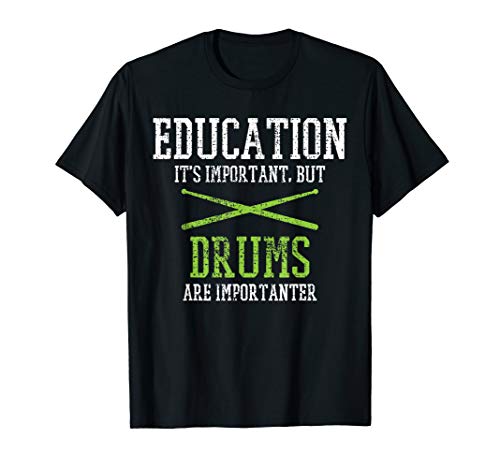 Drums Drummer Drumming Drum Set Drumsticks Vintage Gift T-Shirt