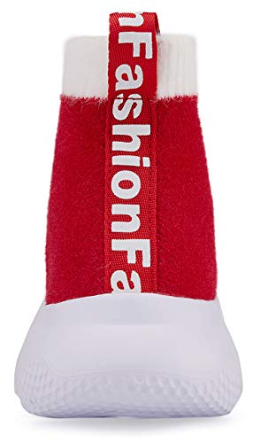 Santiro Boys Girls Sock Shoes High Tops Breathable Knit Slip On Shoes3