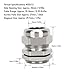 Adfaga M25 Cable Gland 304 Stainless Steel IP68 Adjustable Cable Connector for 10 16mm Cables Electrical Installations Industrial Use
