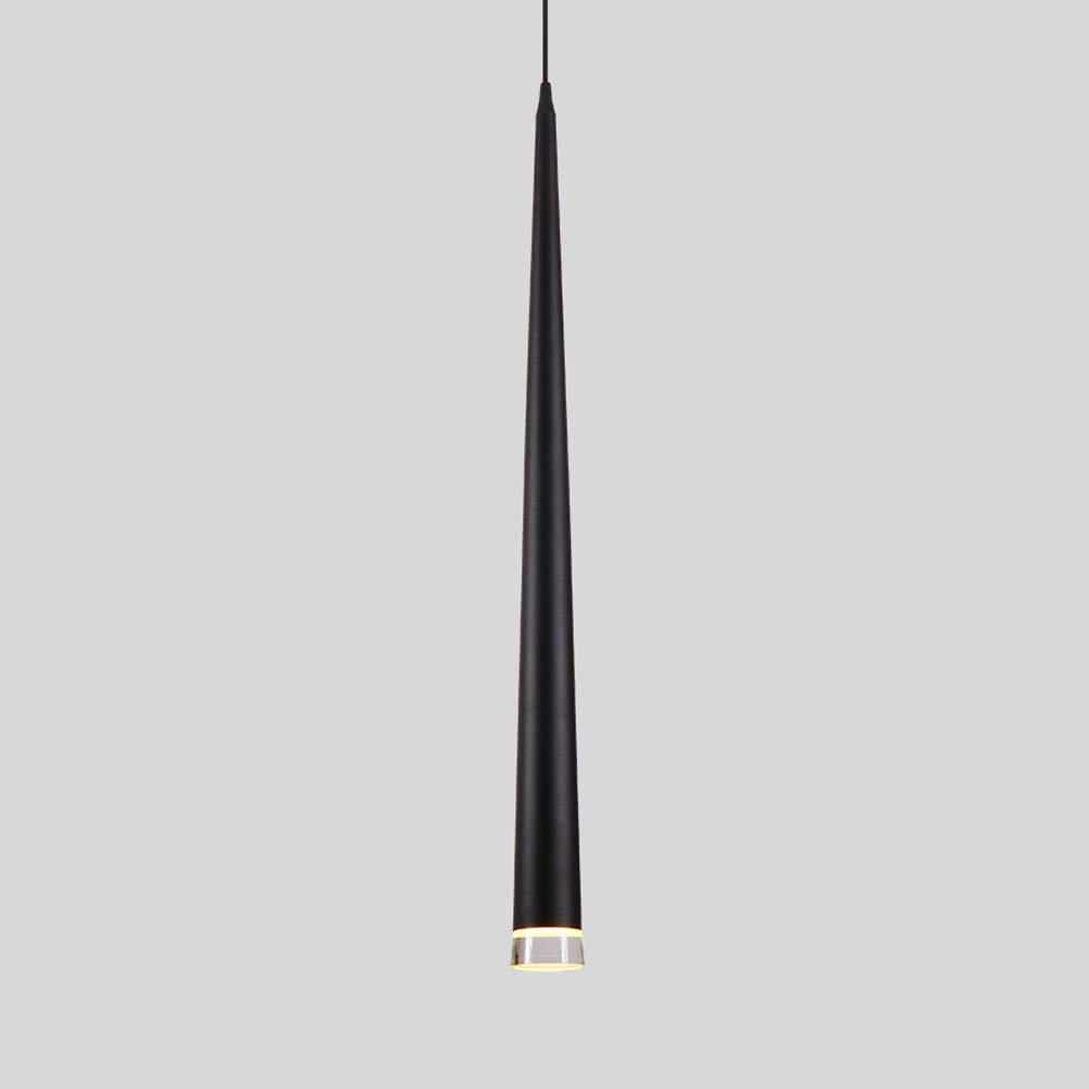 Plafonnier encastré LED pour comptoir et suspension tubulaire aluminium