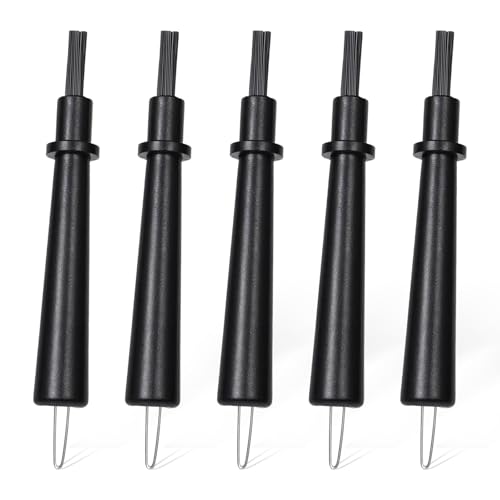 5 Pieces Hearing Aid Cleaning Tools - Hearing Aid Cleaning Brush with Wax Loop Essential Accessories for Earbuds