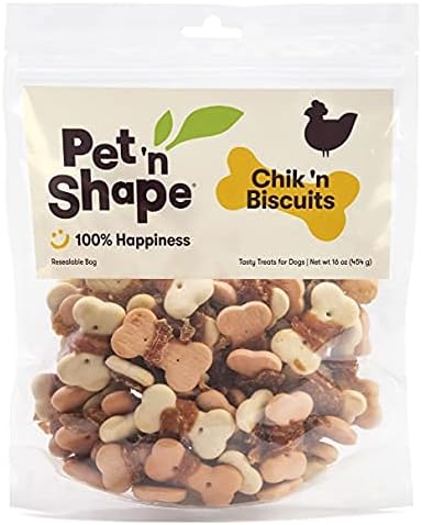Pet 'n Shape Chik 'n Biscuits Dog Treats 16 oz (2 Pack)