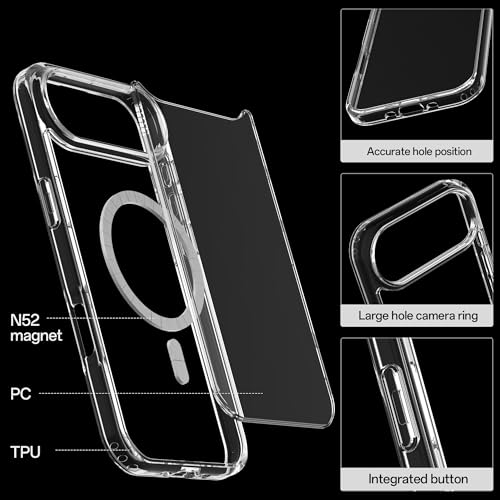 Coque Magsafe iPhone 15 transparente antichoc silicone rigide - 5
