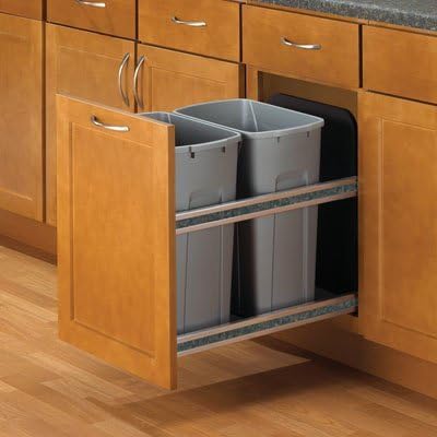 Platinum Soft Close Door Mount Waste Bins