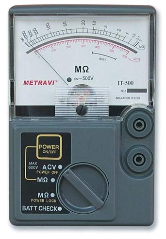 Metravi IT-500 Analogue Insulation Tester with AC Voltage (B07SR2NS18) Amazon Price History, Amazon Price Tracker