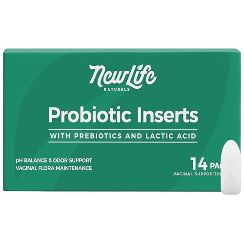 NewLife Naturals Vaginal Probiotic Suppositories 2 Billion CFU – Feminine pH Balance & Odor