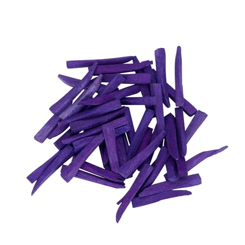 LA MIERE 100Pcs/Box Wonden Wedges Natural. Interproximal Wooden Wedges, Disposable Fixing Wedge, Anatomically, Large Purple 16mm