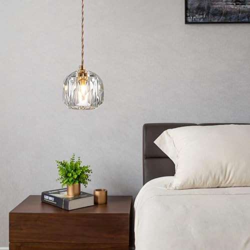 Lámpara de araña minimalista con pantalla de cristal premium 4